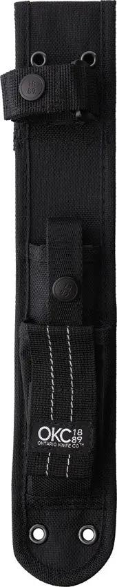 Ontario Bushcraft Utility Knife With Nylon Sheath Full Tang 5160 Carbon Steel Satin Blade 9 Inch Overall Outdoorsmen by Ontario