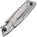Ontario Ice Series 8798CL Lockback Knife - Satin 4116 Stainless Blade, Clear Handle For EDC by Ontario