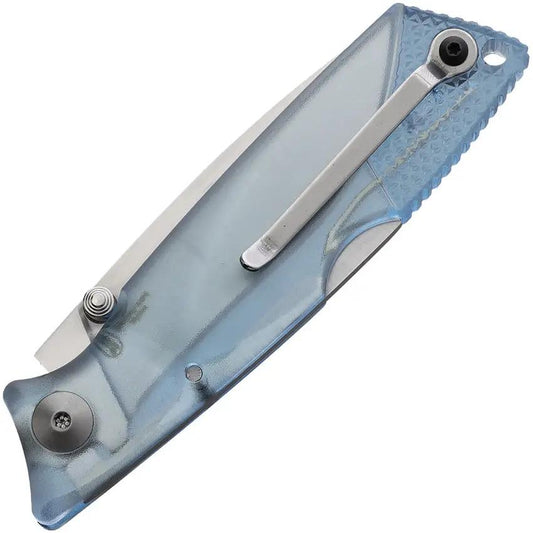 Ontario Ice Series Lockback 8798SB Folding Knife - Satin Blade For Everyday Carry Outdoors by Ontario