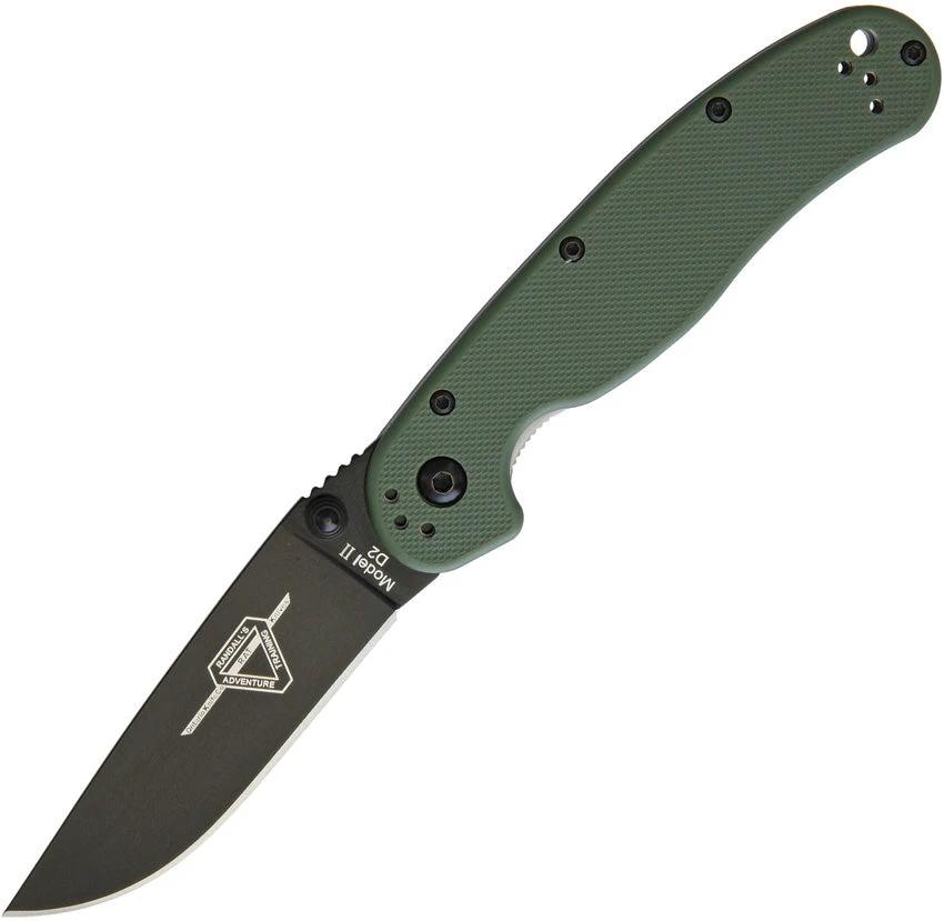 Ontario RAT II Linerlock OD Green D2 8830OD by Ontario