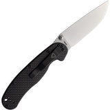 Ontario RAT II D2 CF Linerlock Knife - Slim Lightweight EDC Companion With 3In Satin D2 Blade by Ontario