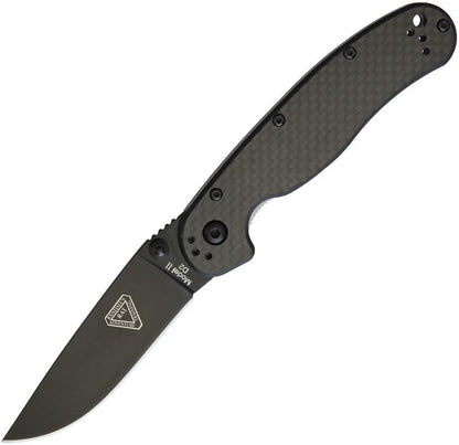 Ontario Rat II Linerlock Folding Knife D2 Tool Steel With Carbon Fiber Handle For EDC Enthusiasts by Ontario