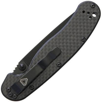 Ontario Rat II Linerlock Folding Knife D2 Tool Steel With Carbon Fiber Handle For EDC Enthusiasts by Ontario