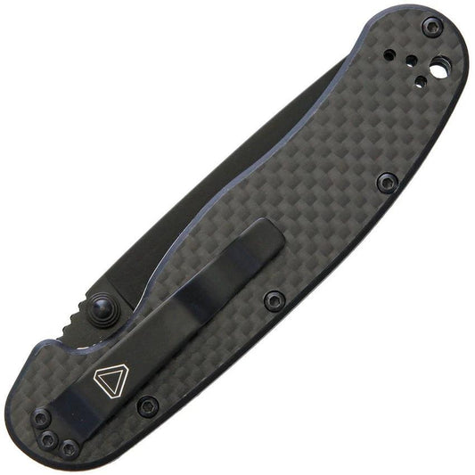 Ontario Rat II Linerlock Folding Knife D2 Tool Steel With Carbon Fiber Handle For EDC Enthusiasts by Ontario