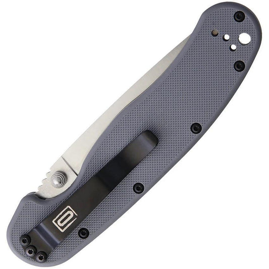 Ontario RAT I Linerlock Folding Knife Satin AUS8 Blade Gray Textured Nylon Handle EDC Everyday Carry by Ontario
