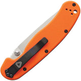 Ontario RAT II Linerlock Orange EDC Knife - Compact 3 Inch Satin AUS-8 Blade For Everyday Carry by Ontario