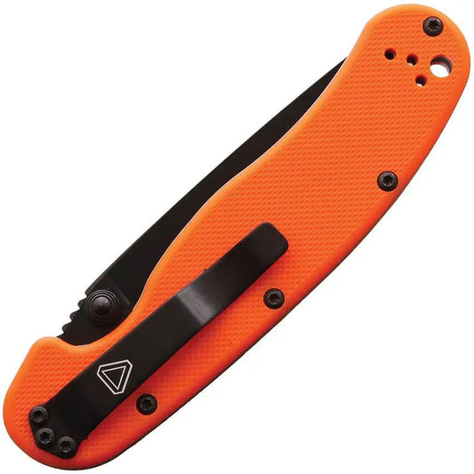Ontario RAT II Linerlock Orange EDC Knife - 3 Inch AUS8 Blade For Outdoor Enthusiasts With High Visibility Handle by Ontario