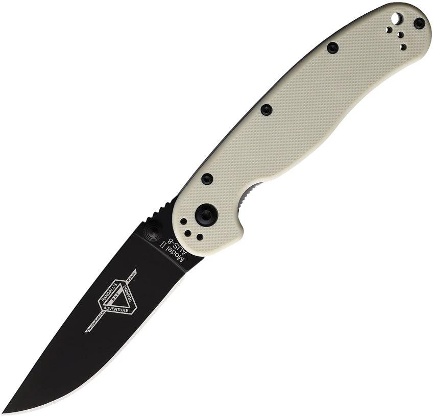 Ontario RAT II Linerlock Bone Nylon 8862BONETC by Ontario
