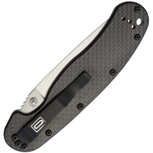 Ontario RAT I Carbon Fiber D2 Folding Knife - Rugged G10 And Carbon Fiber Handle For EDC by Ontario