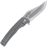 Ontario Carter Trinity Framelock Knife - Compact EDC Ready With Satin AUS-8 Blade And Extended Tang by Ontario