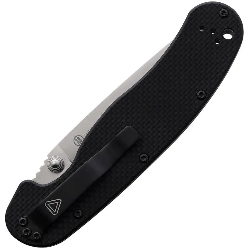 Ontario RAT 1.5 Linerlock MagnaCut Folding Knife - Satin Blade Black G10 Handle EDC Ready by Ontario