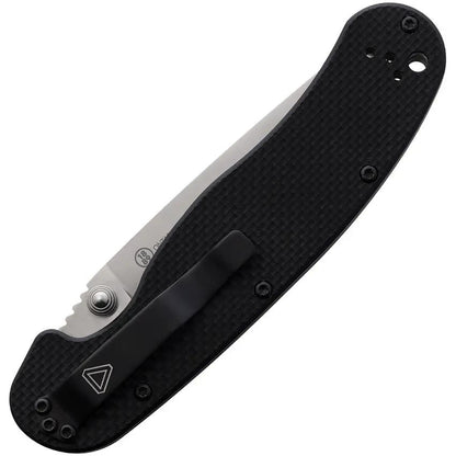 Ontario RAT 1.5 Linerlock MagnaCut Folding Knife - Satin Blade Black G10 Handle EDC Ready by Ontario
