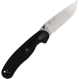 Ontario RAT 1.5 Linerlock MagnaCut Folding Knife - Satin Blade Black G10 Handle EDC Ready by Ontario