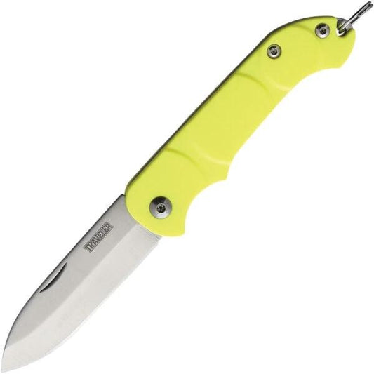 Ontario OKC Traveler Folder Yellow 8901YLW Folding Knife For Everyday Carry 3 Inch Closed 2.25 Inch Satin Blade by Ontario