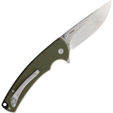 Ontario PFC01 Button Lock Folding Knife Premium Stonewash Blade G10 Handle For EDC Enthusiasts by Ontario