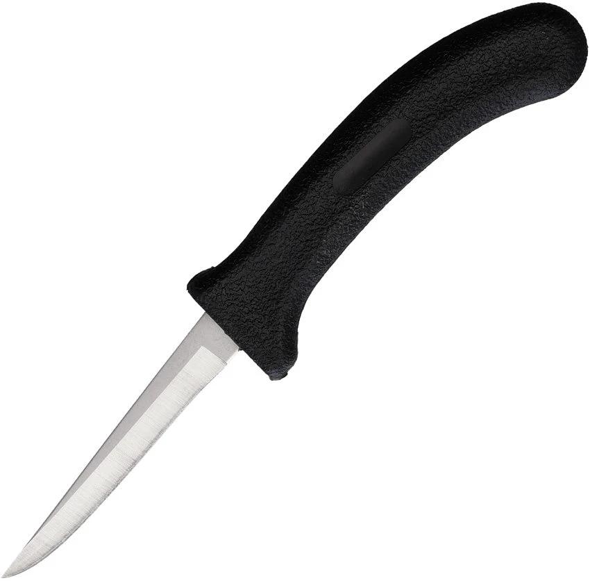 Ontario Poultry Knife EG901SH Satin Stainless 9 Inch Blade Black Handle For Chefs And Home Cooks by Ontario
