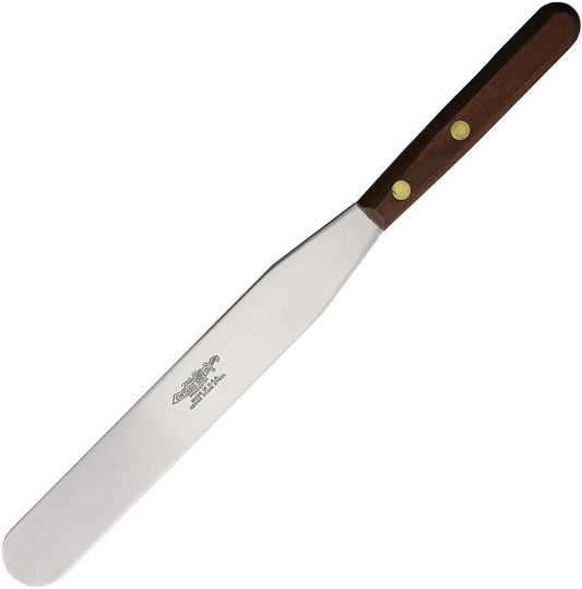 Ontario 4508 Spatula S2230 Stainless Round Tip 12.5 Inch With Wood Handle For Chefs by Ontario