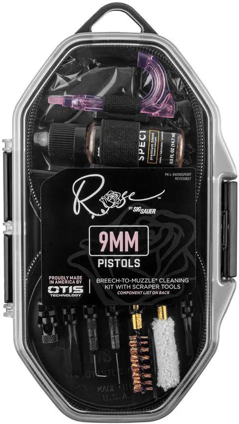 Otis 9mm Sig Rose Cleaning Kit - All-In-One Pistol Cleaning System For Sig Sauer Firearms by Otis