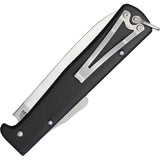 OTTER-Messer Mercator Clip Black Lockback Knife For EDC 3.25in Carbon Steel Blade 4.25in Closed by OTTER-Messer
