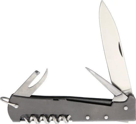 Otter Messer Mercator Multi Large 10 440 RG Versatile Outdoor Pocket Tool with Corkscrew Can Opener Bodkin Satin Blade by OTTER-Messer