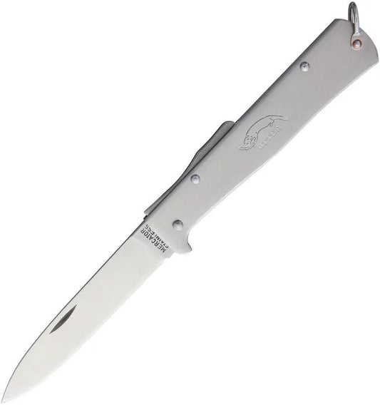 Otter Messer Mercator Clip Knife Lockback With 3.5in Satin Blade Stainless Handle Pocket Clip For EDC Enthusiasts by OTTER-Messer