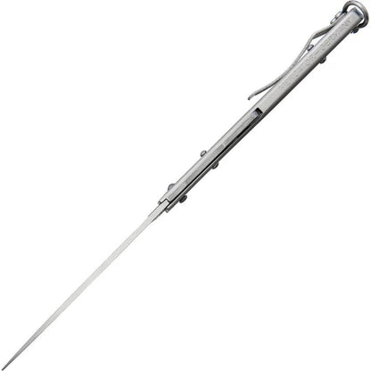 Otter Messer Mercator Clip Knife Lockback With 3.5in Satin Blade Stainless Handle Pocket Clip For EDC Enthusiasts by OTTER-Messer