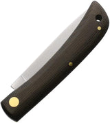 Otter Messer Small Hippekniep Micarta Knife - Compact EDC Ally With 3in Carbon Steel Blade And Green Handle by OTTER-Messer