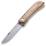 Otter-Messer Premium Large Hippekniep Knife - Ice Beech Handle, Satin Stainless Blade, Slip Joint For Outdoors by OTTER-Messer