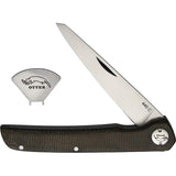 Otter Messer York Folder - Premium Micarta Green EDC Knife With 3in 440C Satin Blade by OTTER-Messer