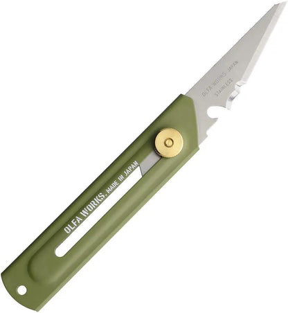 OLFA WORKS Utility Camp Knife OD 1178256 by OLFA WORKS