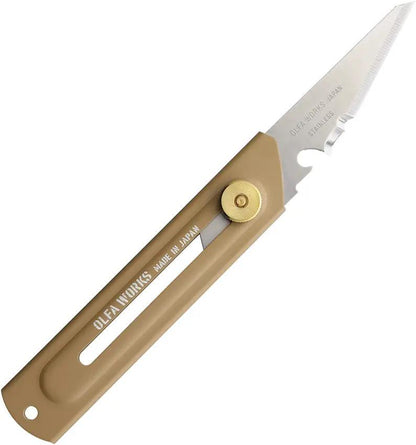 OLFA WORKS Utility Camp Knife Sand 1178252 by OLFA WORKS