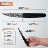 CRKT Obake Fixed Blade Knife 2367 TiNi Coated 8Cr14MoV Blade Full Tang For Outdoor Enthusiasts Tactical EDC by CRKT