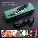 CRKT Obake Fixed Blade Knife 2367 TiNi Coated 8Cr14MoV Blade Full Tang For Outdoor Enthusiasts Tactical EDC by CRKT