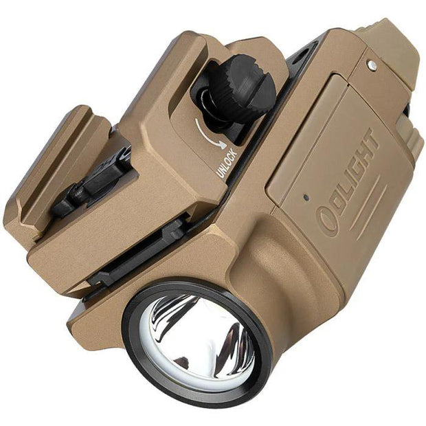 Olight PL Mini 3 Tactical Light Tan For Tactical Enthusiasts Rechargeable Ambidextrous Switches 100m Beam Picatinny by Olight