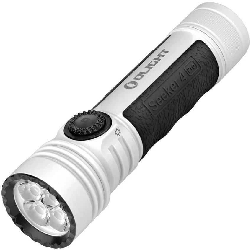 Olight Seeker 4 Pro Rechargeable Flashlight with Textured Grip for Outdoor Adventurers by Olight
