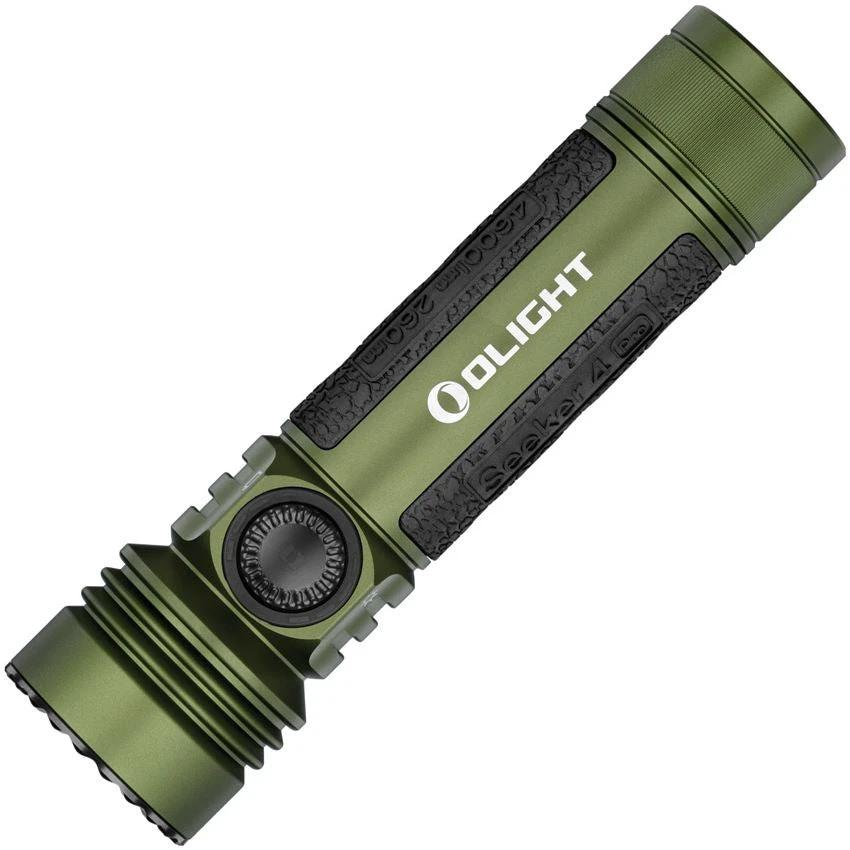 Olight Seeker 4 Pro Rechargeable Flashlight For Outdoor Enthusiasts Water Resistant High Lumens Output by Olight
