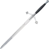 Pakistan Claymore Sword Silver For Collectors And Reenactors Authentic Detailing Safe Handling by Pakistan