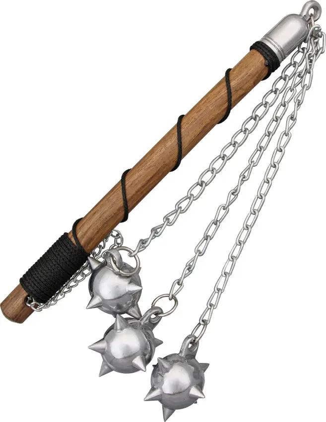 Pakistan Three Ball Mace Prop For Collectors And Reenactors Authentic Historically Inspired Stage Combat Accessory by Pakistan