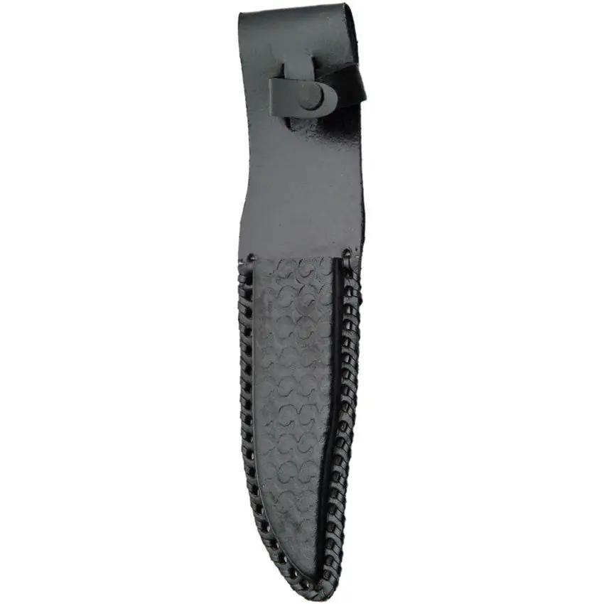 Pakistan Wild Deer Hunter Hunting Knife 9 Inch Satin Blade Full Tang Black Wood Handle Belt Sheath Outdoor Hunters by Pakistan