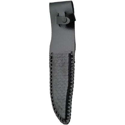 Pakistan Wild Deer Hunter Hunting Knife 9 Inch Satin Blade Full Tang Black Wood Handle Belt Sheath Outdoor Hunters by Pakistan