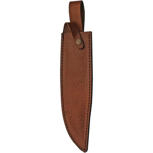 Pakistan Bowie Knife For Outdoor Enthusiasts With Pakkawood And Leather Handle And Satin 11 Inch Blade by Pakistan