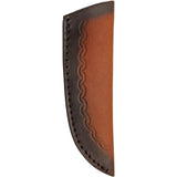 Pakistan Skinner Knife For Hunters 7.75in Full Tang Satin Blade Natural Bone Handle With Brown Leather Sheath by Pakistan