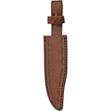 Pakistan Mountain Lion Fixed Blade Knife 7.25in Satin Clip Point Full Tang Pakkawood Handle Leather Sheath Rugged Outdoor by Pakistan