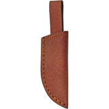 Rite Edge Blacksmith Fixed Blade 203422 - Full Tang Carbon Steel Blade, Burgundy Wood Handle, Leather Belt Sheath by Rite Edge