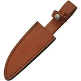 Rite Edge Whitetail Hunter - Full Tang Stainless Fixed Blade with Pakkawood Handle and Leather Sheath by Rite Edge