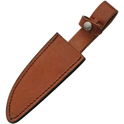 Rite Edge Whitetail Hunter - Full Tang Stainless Fixed Blade with Pakkawood Handle and Leather Sheath by Rite Edge