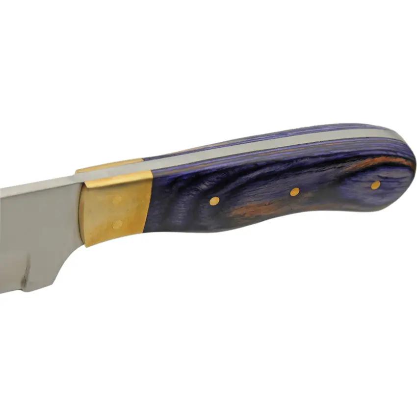 Rite Edge Skinner Opal Wood Knife - 3.5 Inch Satin Stainless Blade With Opal Pakkawood Handle Full Tang by Rite Edge