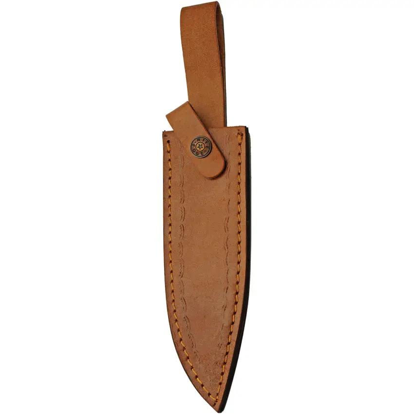 Rite Edge Silver Day Fixed Blade 203450-TR - Satin Clip Point Blade With Brass Guard And Turquoise Resin Handle by Rite Edge
