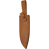 Rite Edge Silver Day Fixed Blade 203450-TR - Satin Clip Point Blade With Brass Guard And Turquoise Resin Handle by Rite Edge