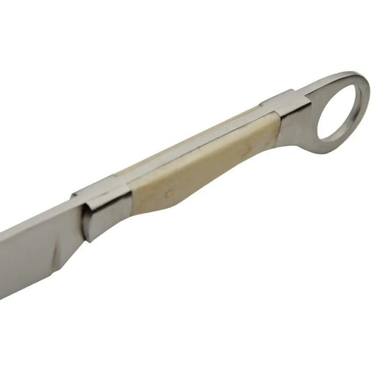 Pakistan Razor Rugged Fixed Blade Bone Knife Satin Stainless Full Tang Outdoor Enthusiasts by Pakistan